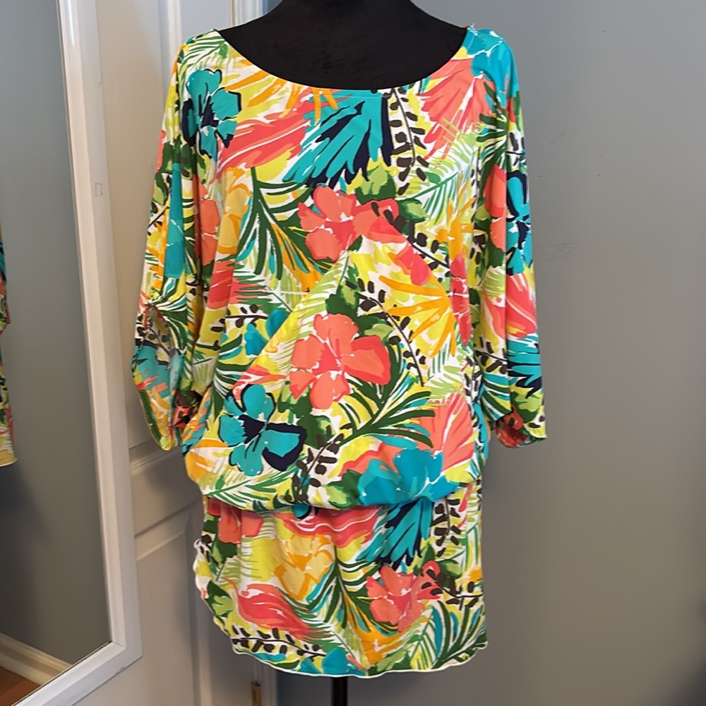 Tropical Bathing Suit Coverup